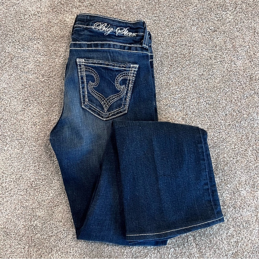 Big Star Hazel Curvy Fit Jeans Pants Women’s Size 27 L 31 L Boot Cut Denim,